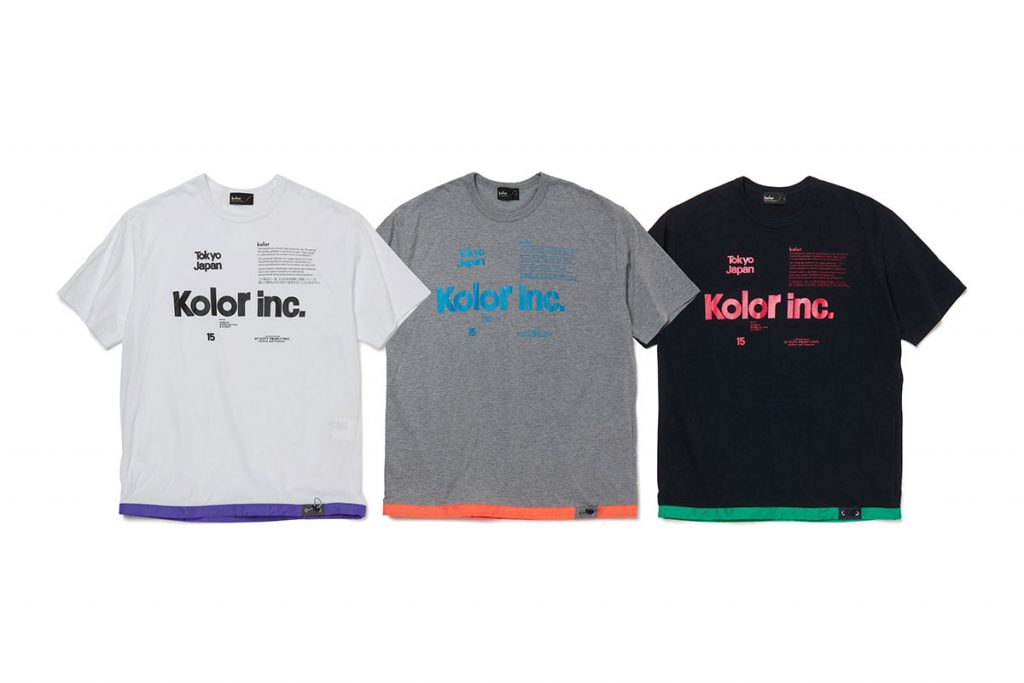 Kolor 直営店限定　Tシャツ　ネイビー